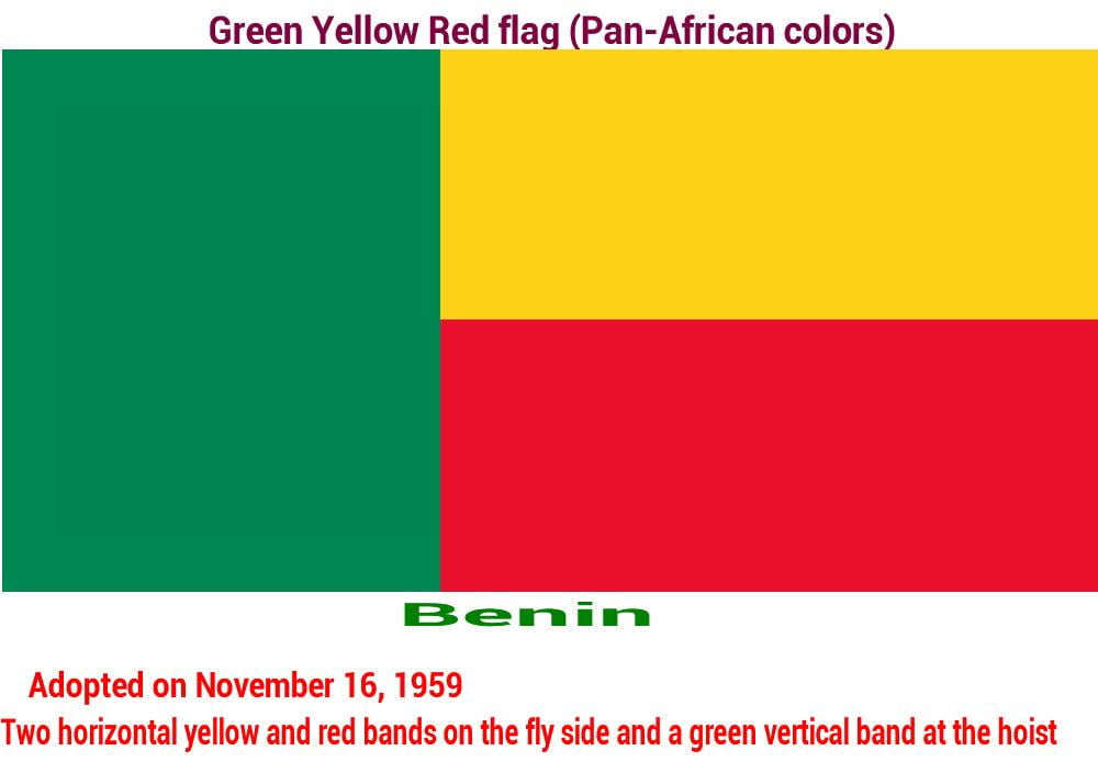 benin-green-yellow-red-flag-pan-african color