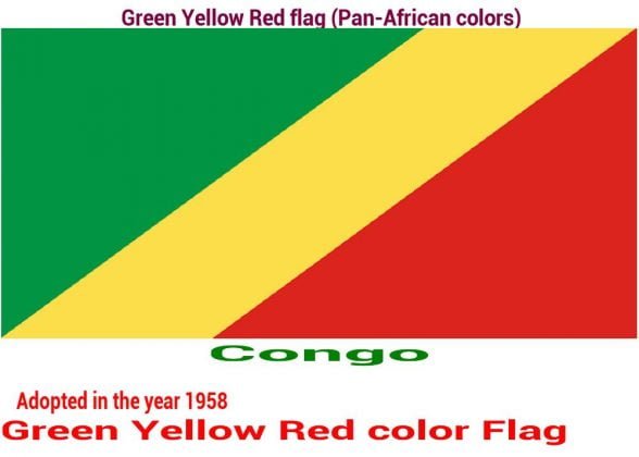16 Countries With Green Yellow Red Flags (Pan-African colors) - Emdamakina