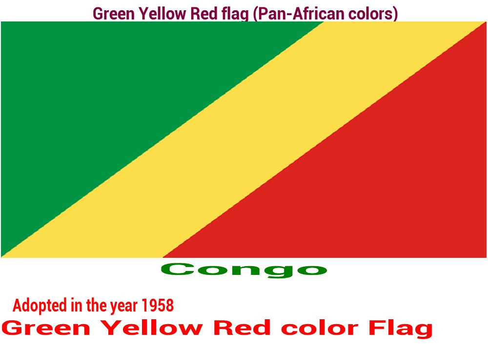 congo-green-yellow-red-flag-pan-african color