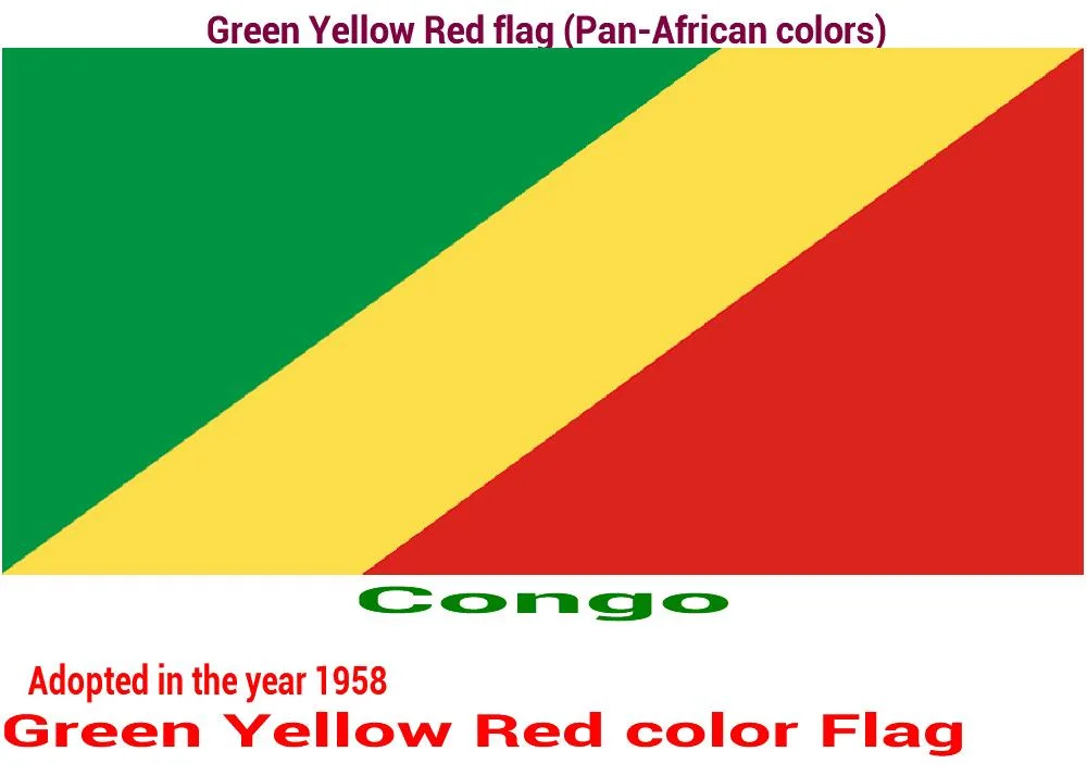 congo-green-yellow-red-flag-pan-african color
