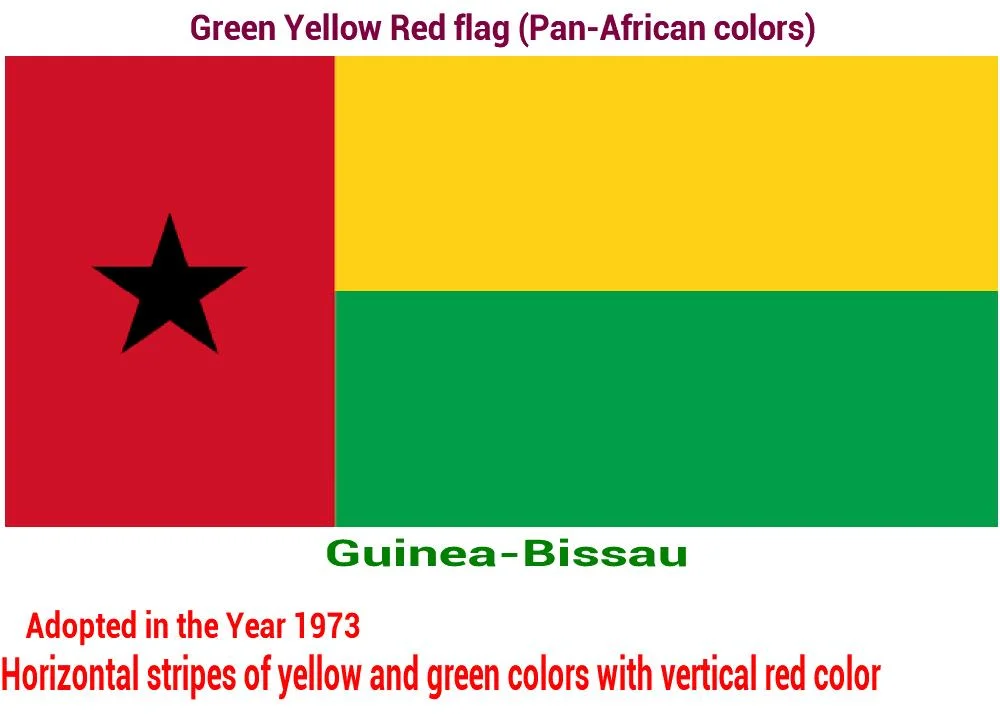 guinea-bissau-green-yellow-red-flag-pan-african color