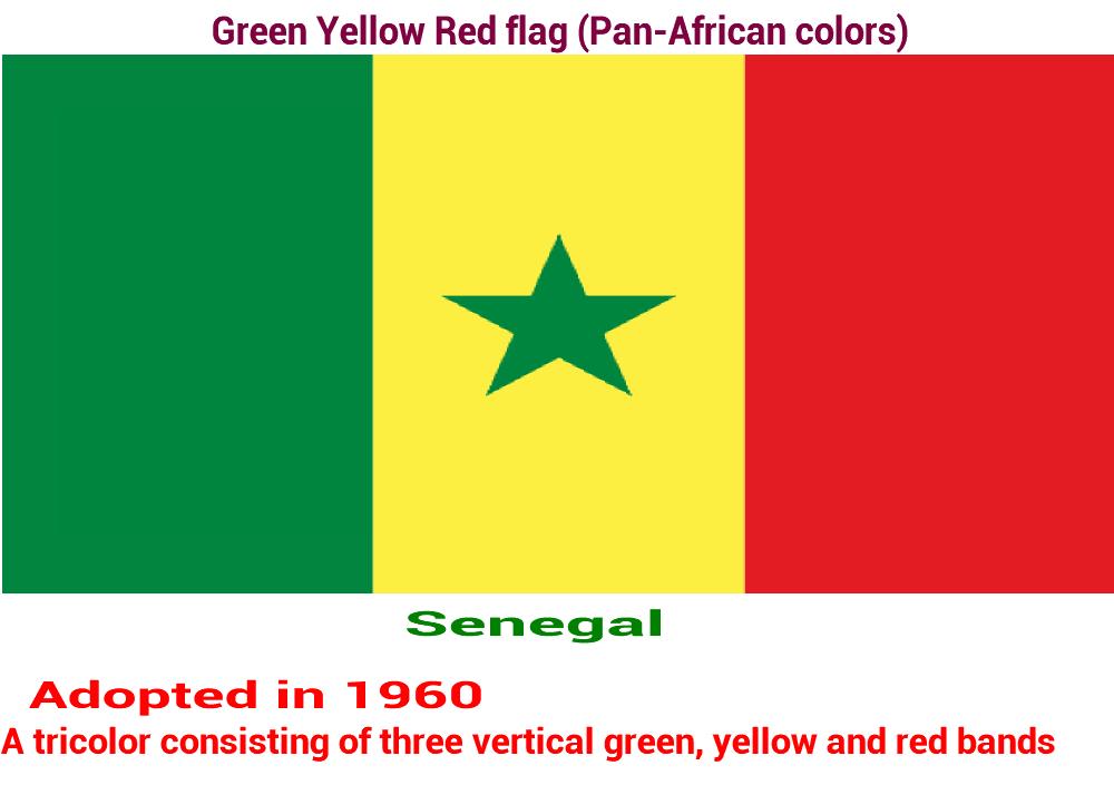 senegal-green-yellow-red-flag-pan-african color