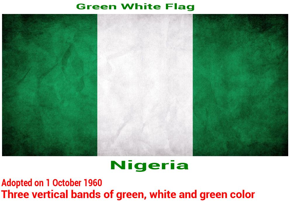bandera verde-blanca de nigeria