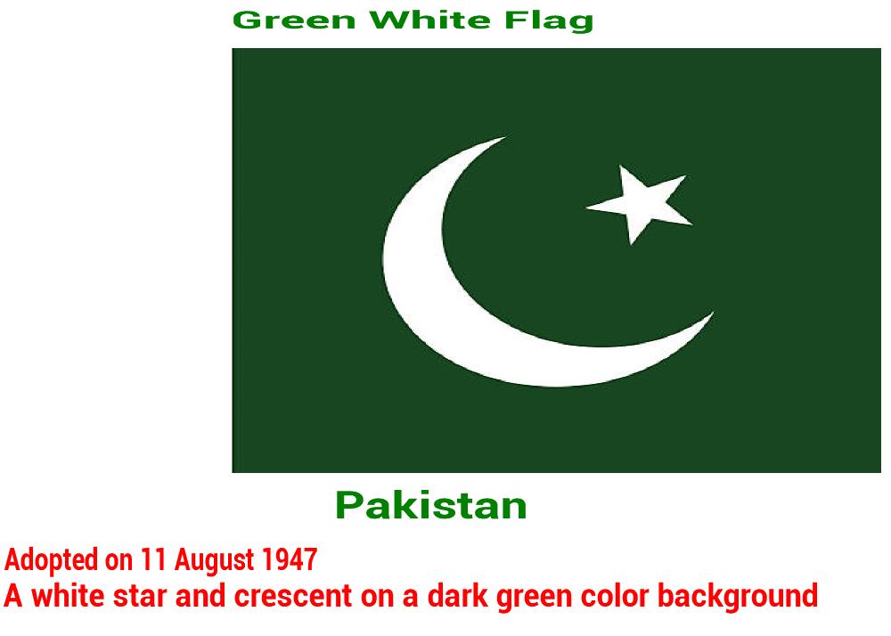 pakistán-bandera verde-blanca