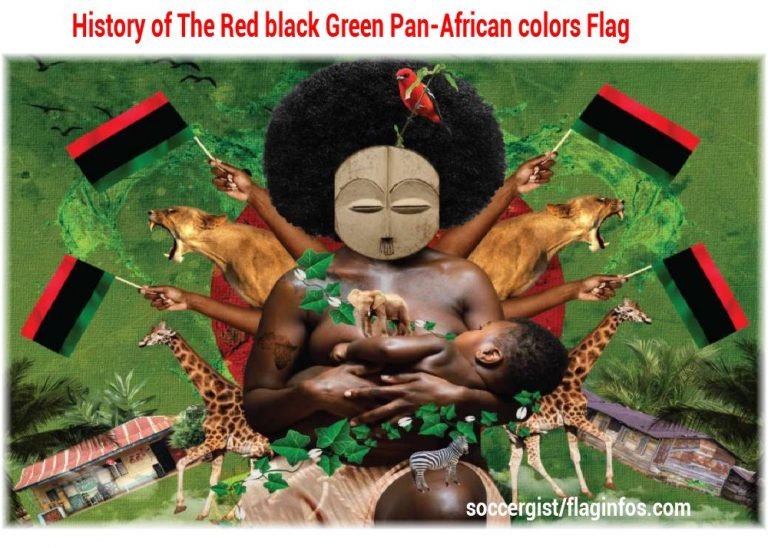History of The Red black Green Pan-African colors flag (Meaning, Usage ...