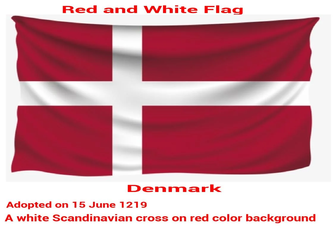 drapeau croisé danois-rouge-blanc-scandinave