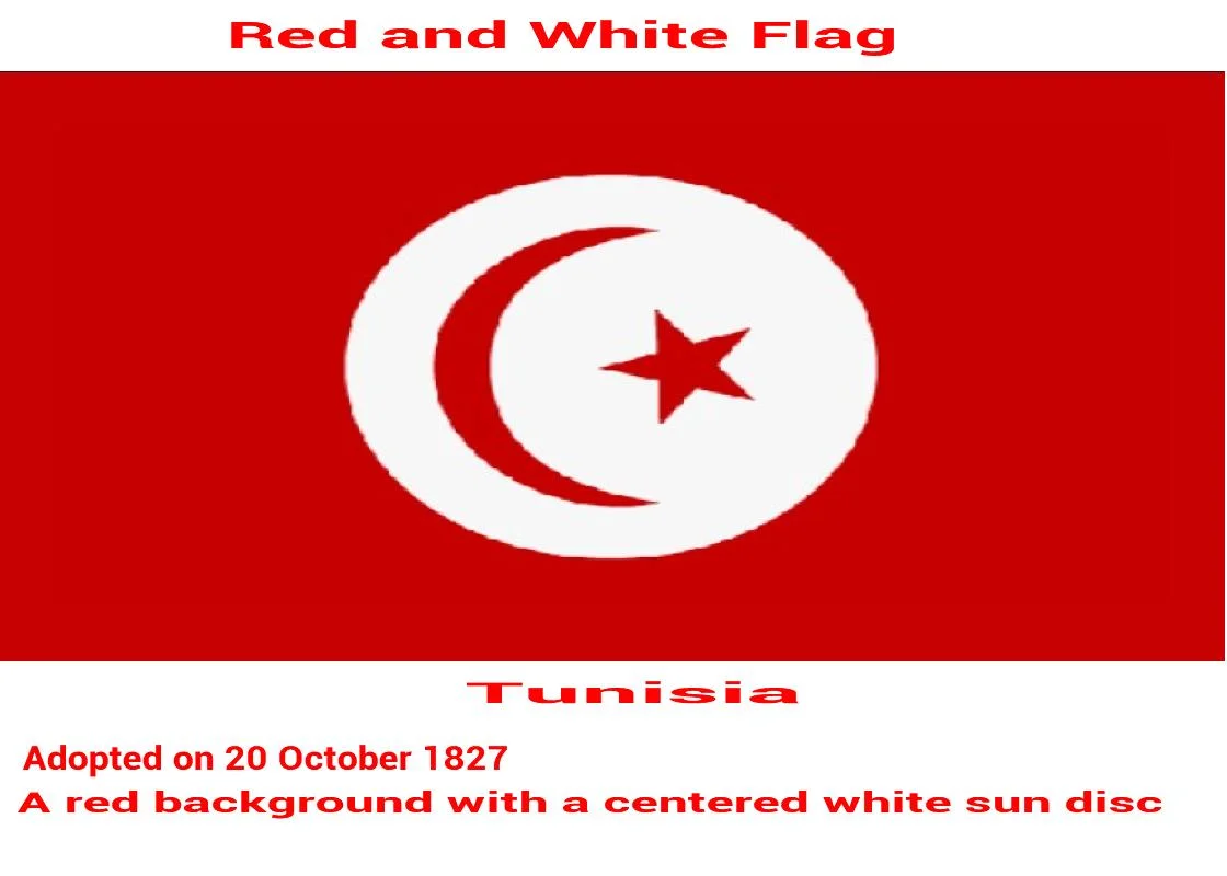 drapeau tunisie-rouge-blanc-soleil-disc