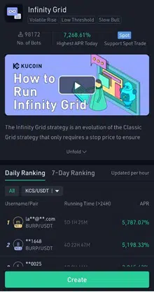 Kucoin-infinity-grid-bot-trading-kucoin
