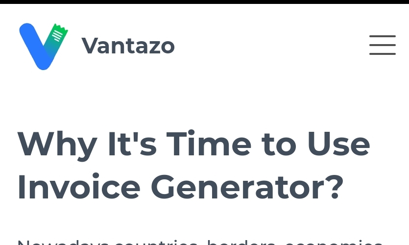 vantazo-invoice-generator-maker